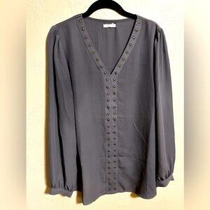 Maurice’s tunic blouse, size M, gray